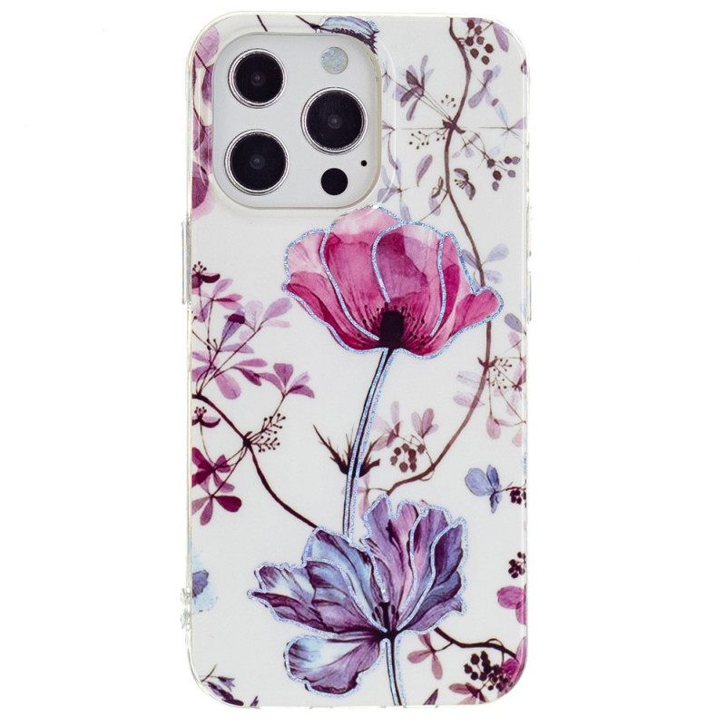 θηκη κινητου iPhone 15 Pro Floral Marble